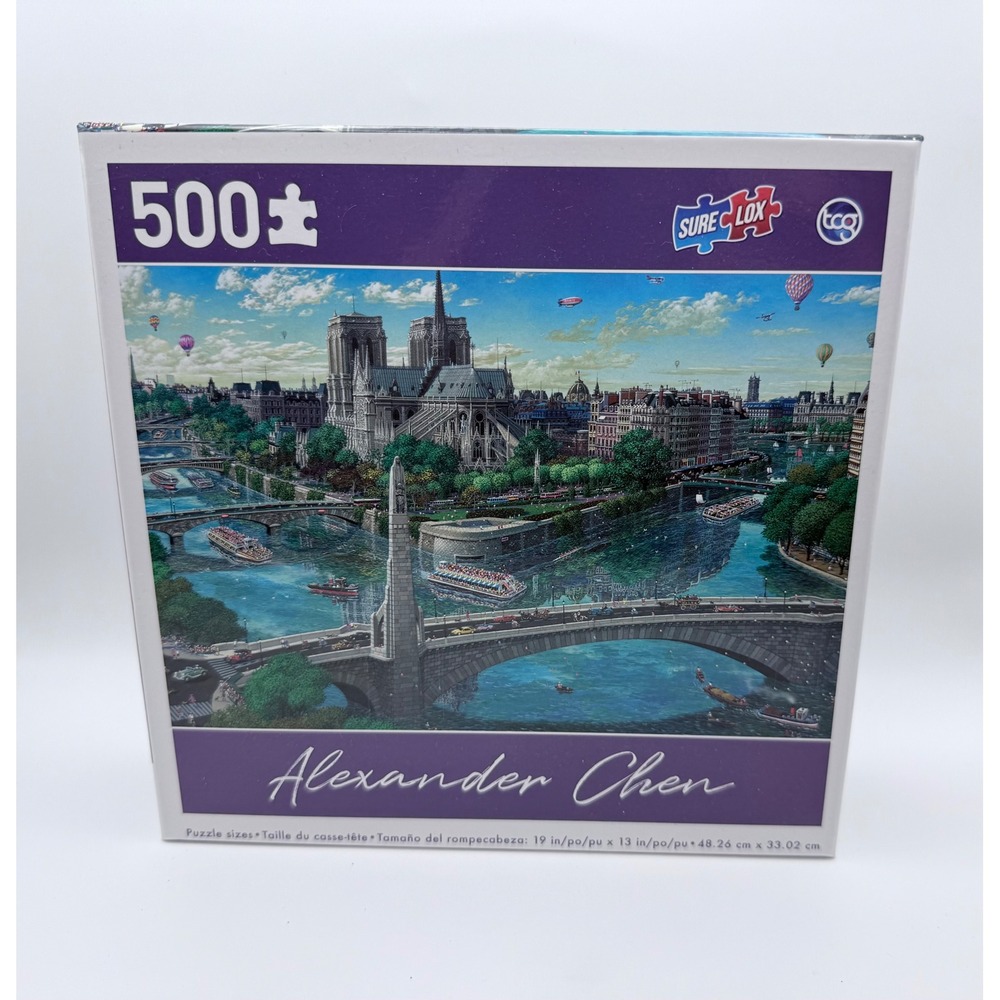 Alexander Chen 500 Piece Jigsaw Puzzle Notre Dame Paris Sure Lox TCG
